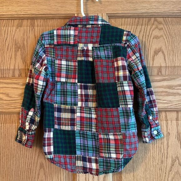 BABY GAP Madras Patchwork Plaid Button Down Shirt - Picture 7 of 8